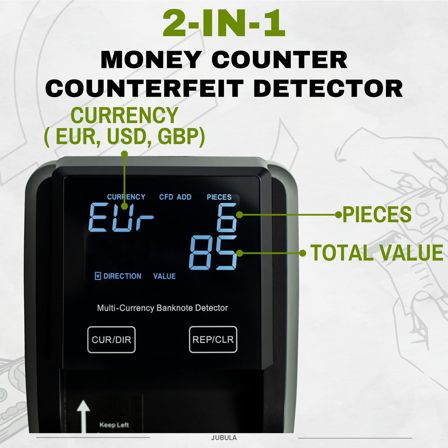 Jubula FD-50 UV MG MT Fake Money Currency Detector