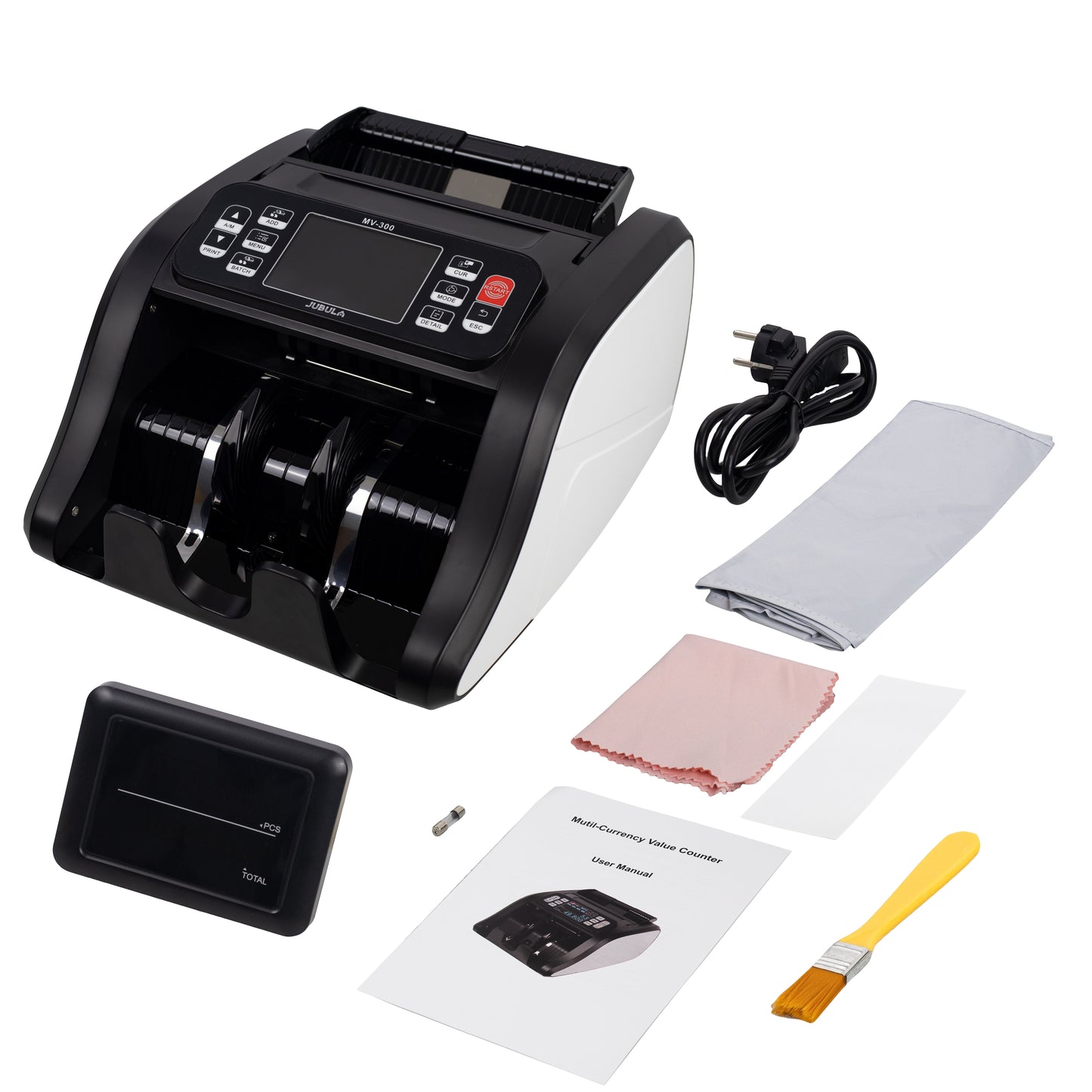 Jubula MV-300 Geldzählmaschine für gemischte Geldscheine | EUR USD GBP