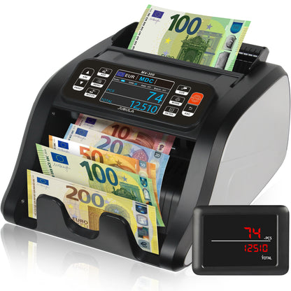 Jubula MV-300 Geldzählmaschine für gemischte Geldscheine | EUR USD GBP